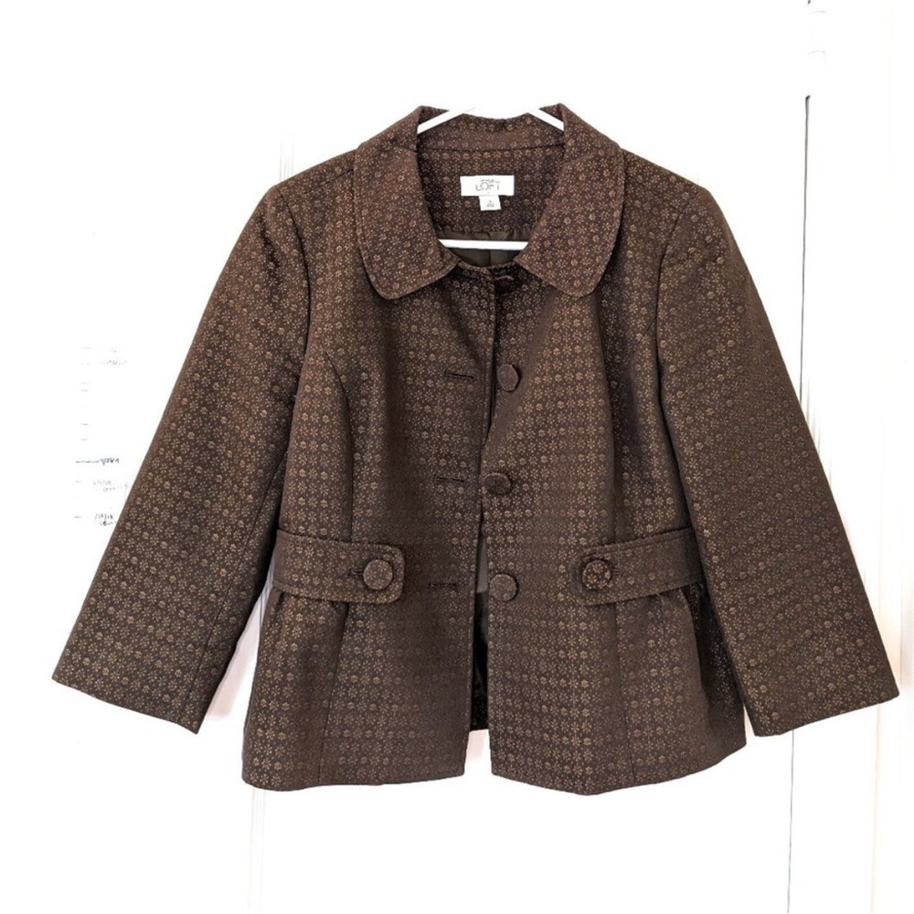 LOFT Peter Pan Collar Blazer Jacket